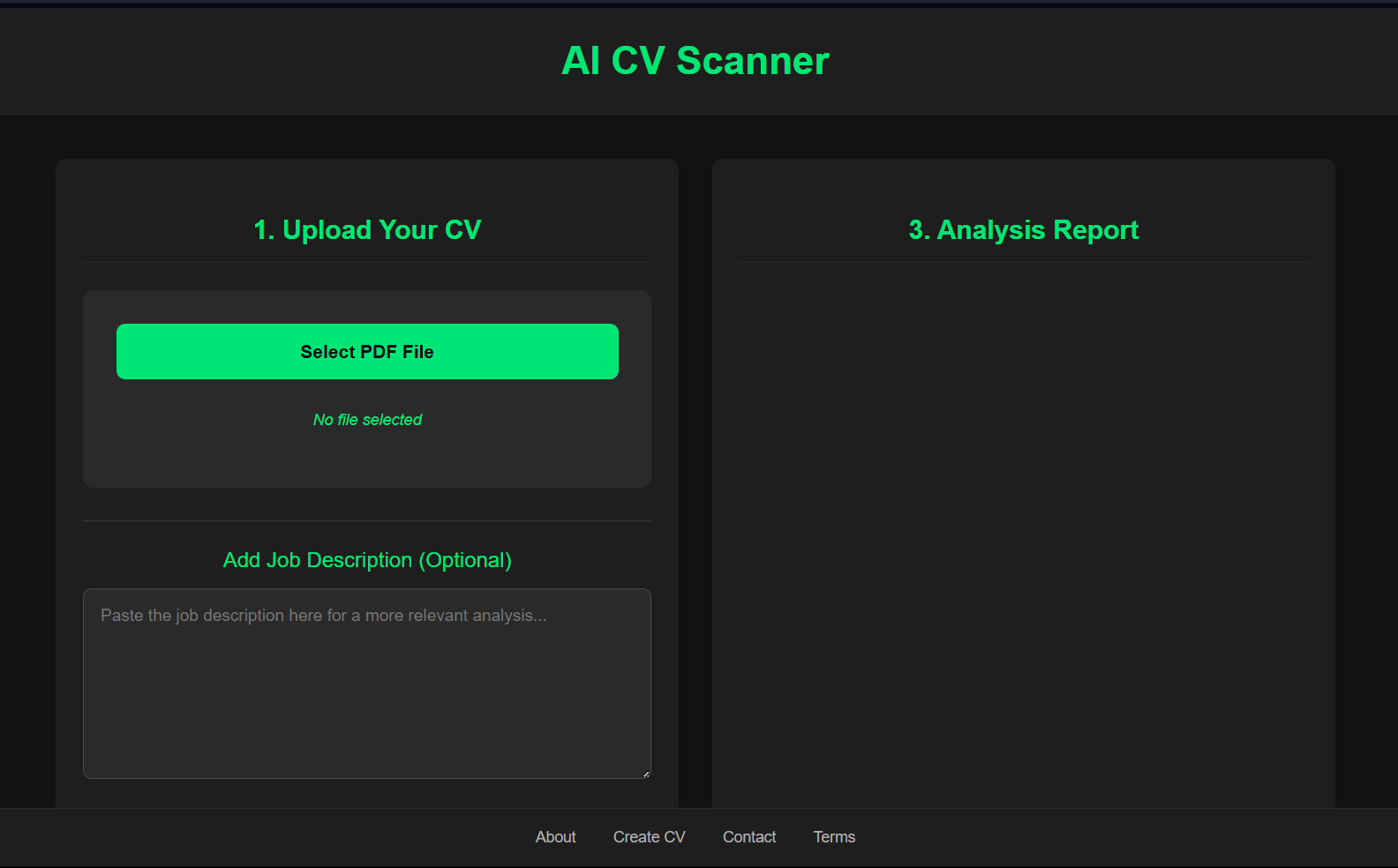 Logiciel de tri de CV en action