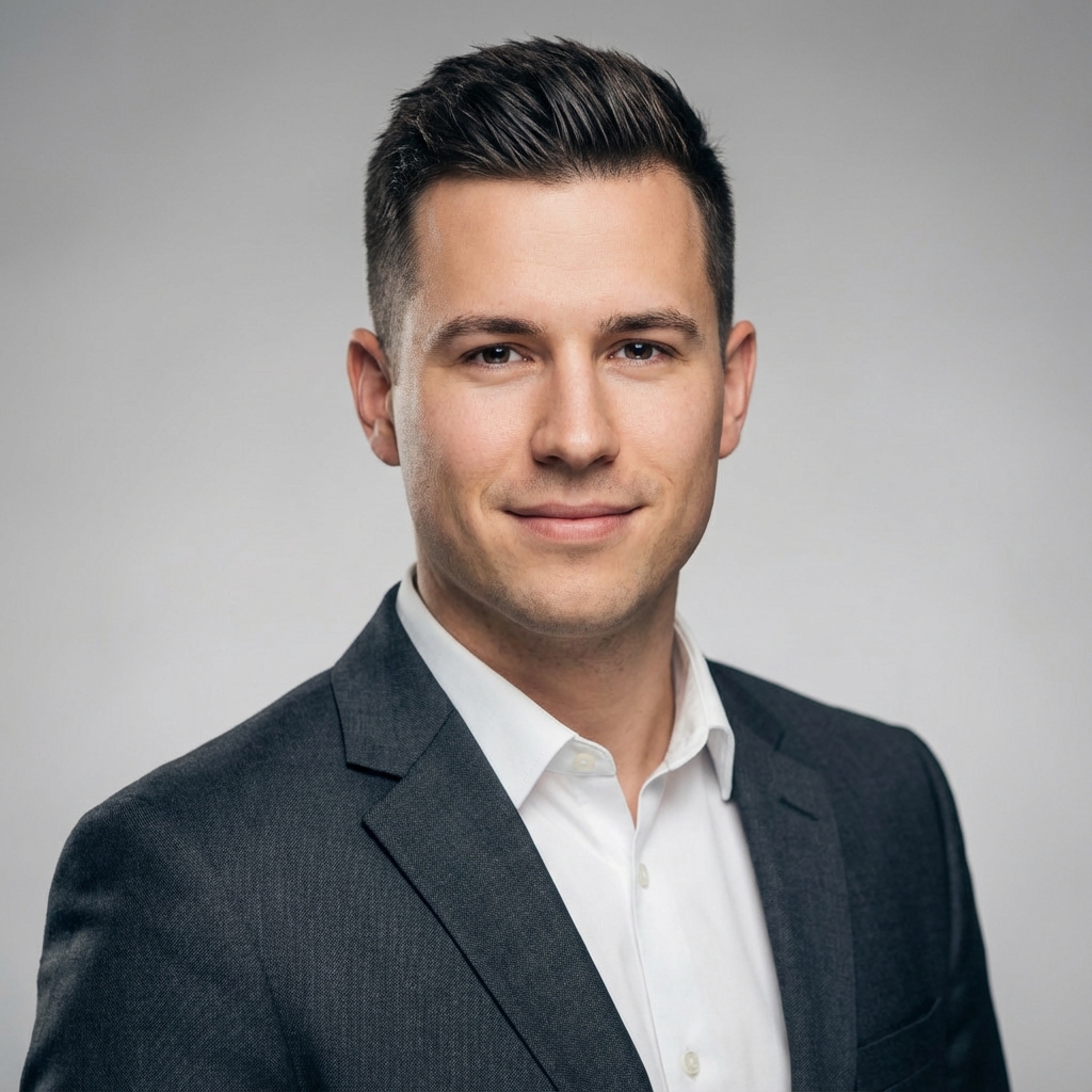 Portrait professionnel généré par IA