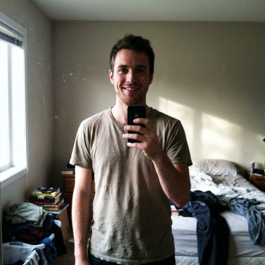 Selfie classique avant IA