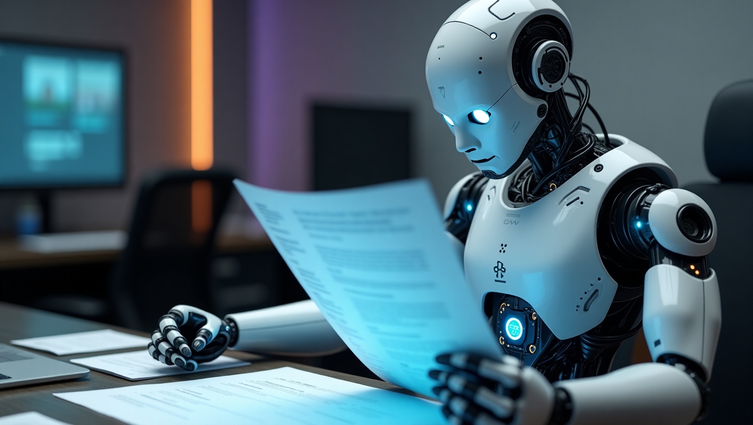 Intelligence artificielle analysant un CV