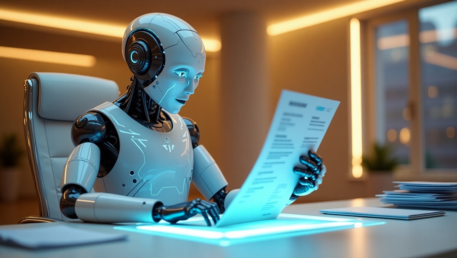 Intelligence artificielle analysant un CV - Recrutement moderne