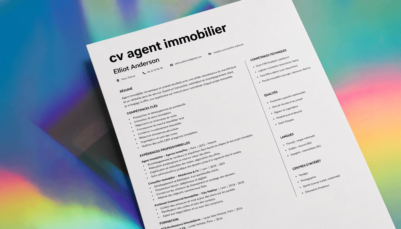 10 modèles de CV agent immobilier gratuit à remplir en 2026