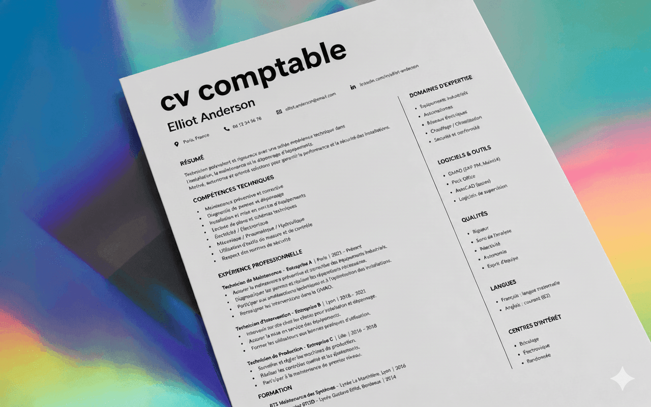 10 modèles de CV comptable gratuit à remplir en 2026