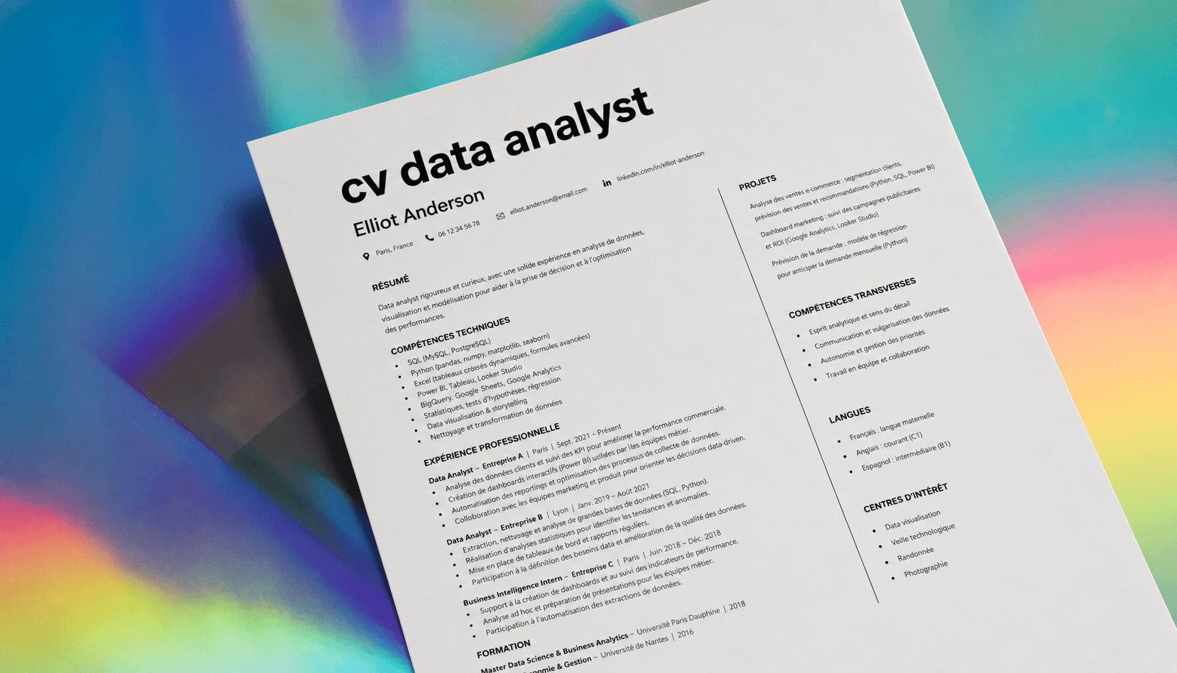 10 modèles de CV data analyst gratuit à remplir en 2026