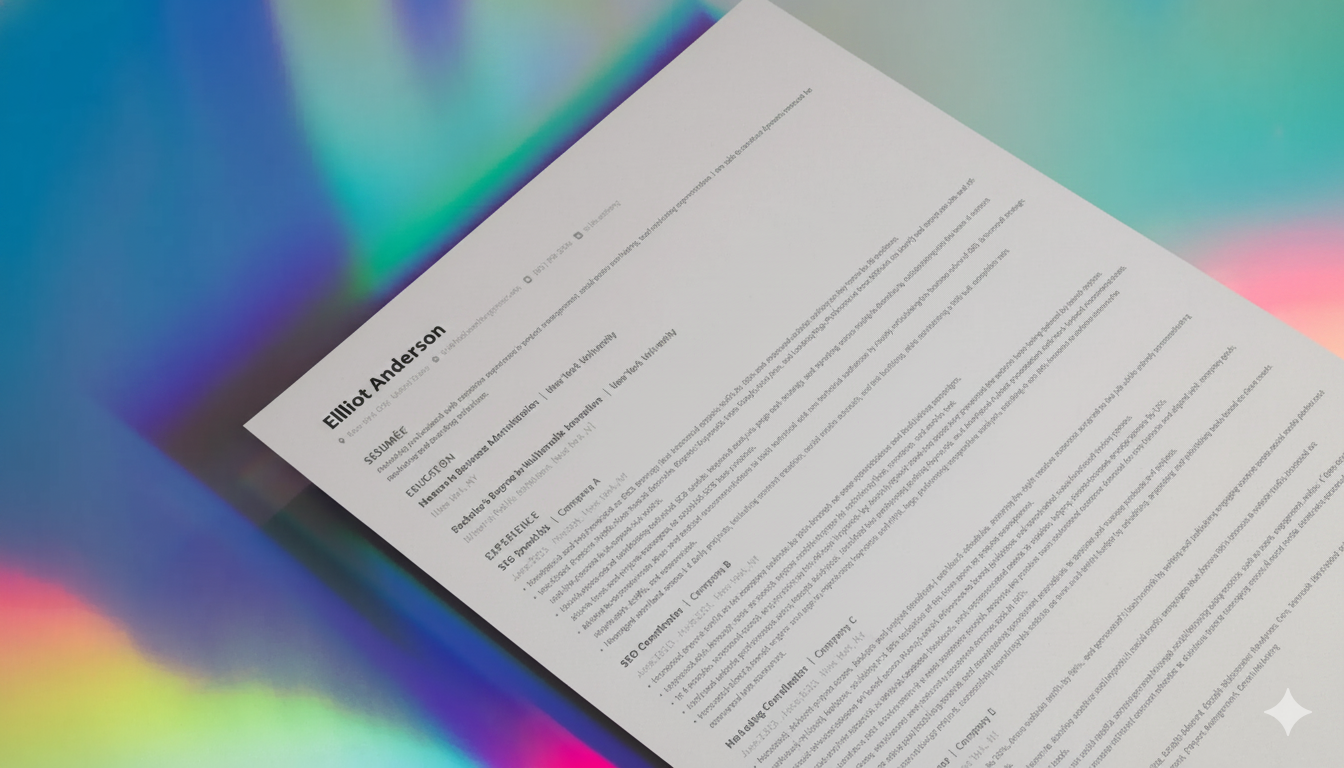 Aperçu d'un CV développeur moderne et lisible