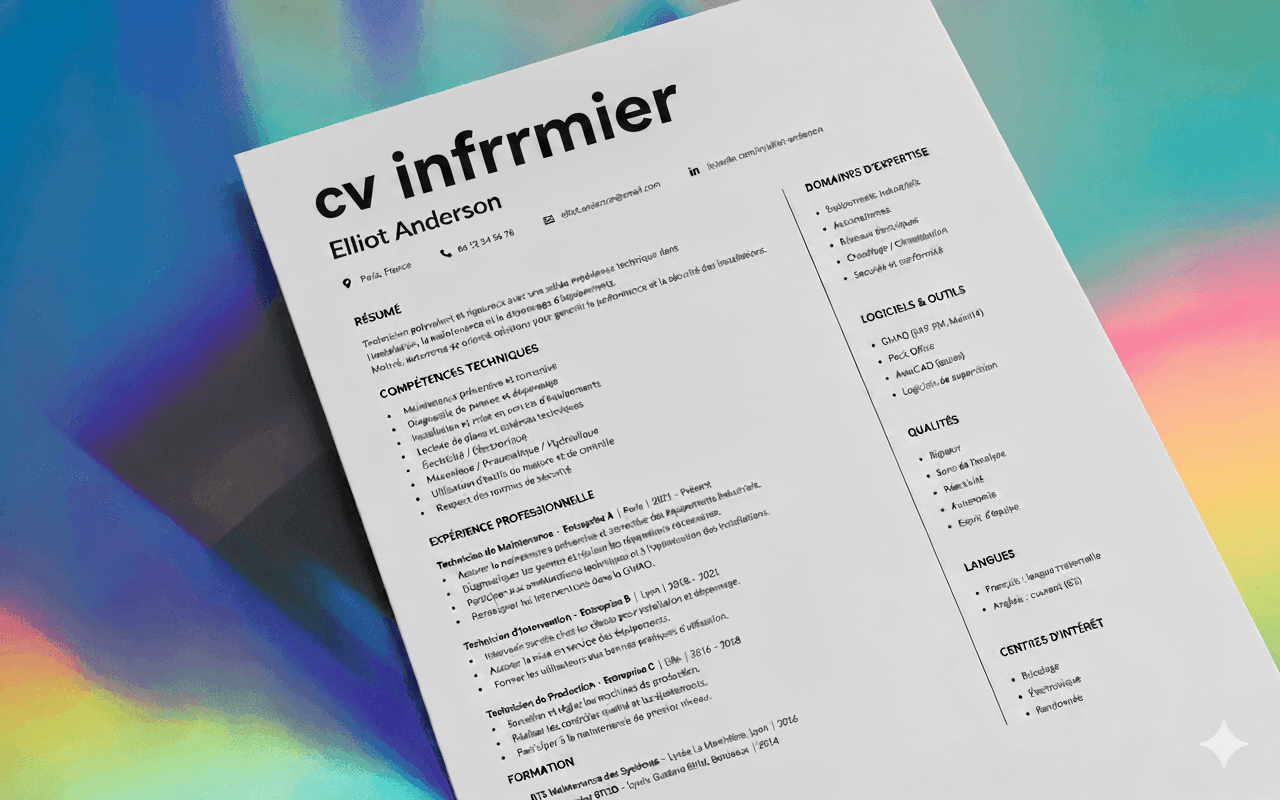 10 modèles de CV infirmier gratuit à remplir en 2026
