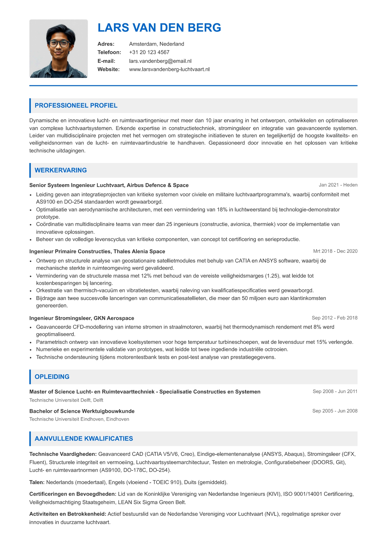 Modern CV-sjabloon zonder foto nummer 602 van CVByAI